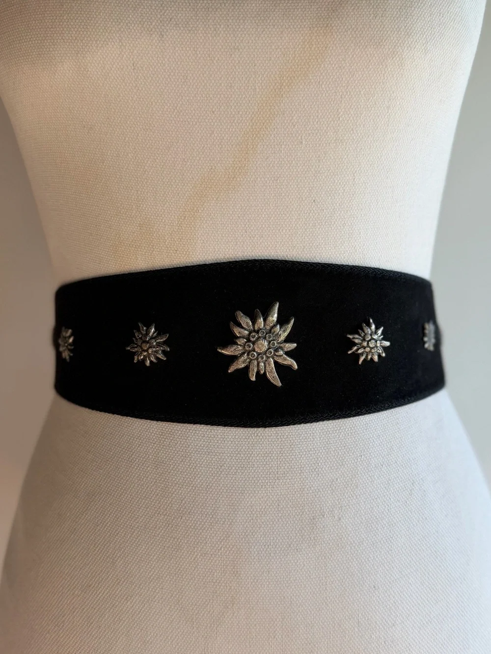 Vintage Suede Dirndl Belt - 90cm